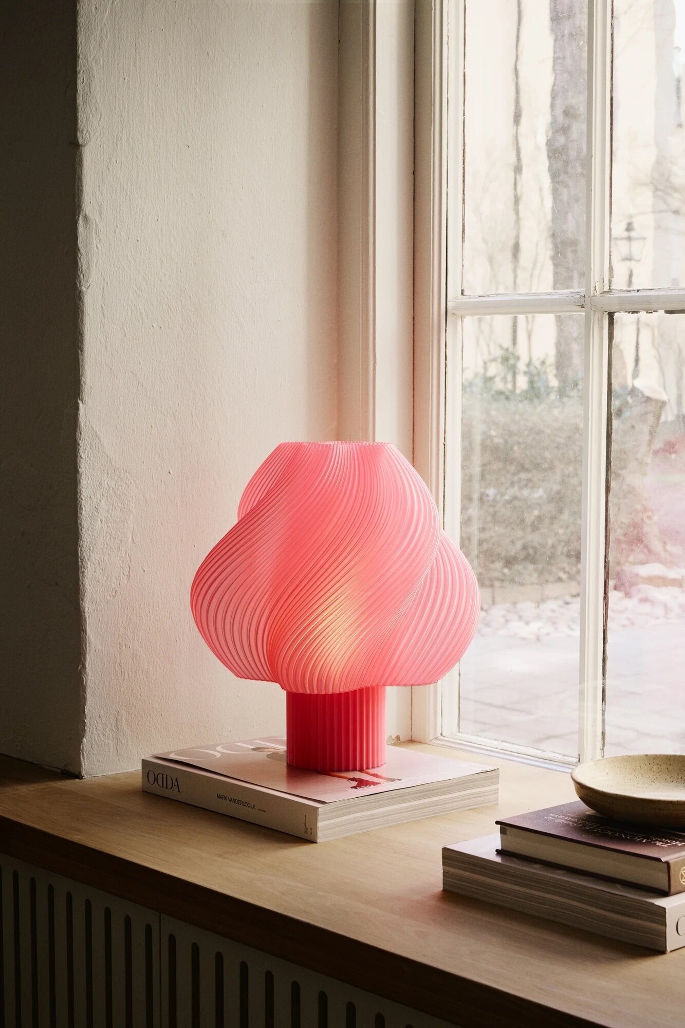 Soft Serve bordlampe, H34 cm - Peach